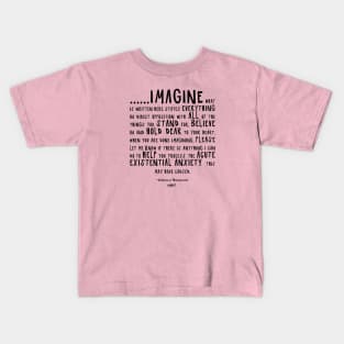 IMAGINE - Radically Nonchalant (black on light colors) Kids T-Shirt